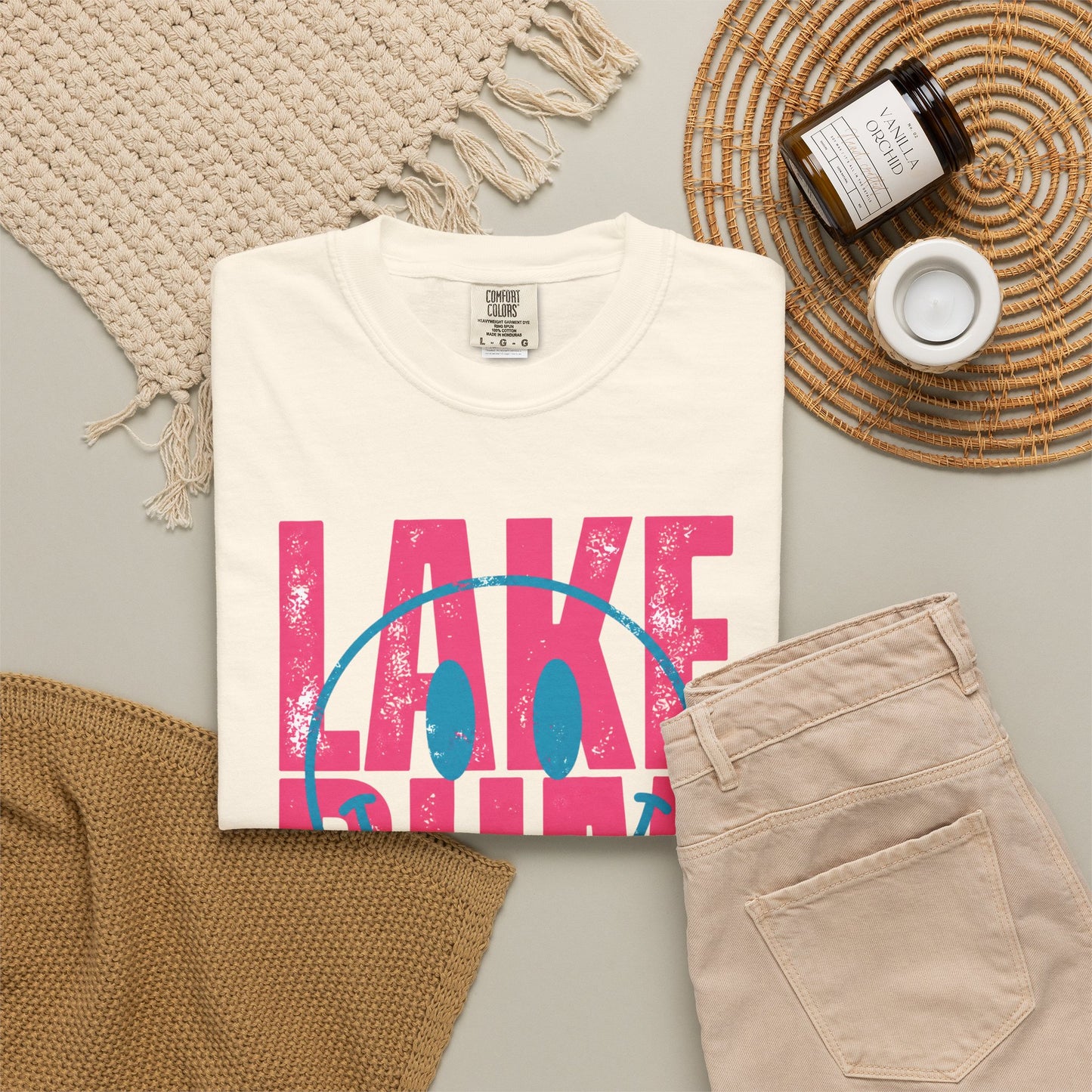 Lake Bum Graphic Tee • Summer Lake Shirt • Beach Vacation Mama Tee • Coastal Summer Outfit • Lake Life Shirt