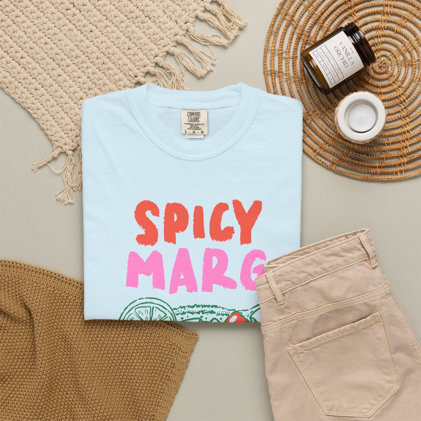 Spicy Marg Graphic Tee • Margarita Summer Shirt • Girls Night Beach Tee • Summer Vacation Outfit • Fiesta Shirt