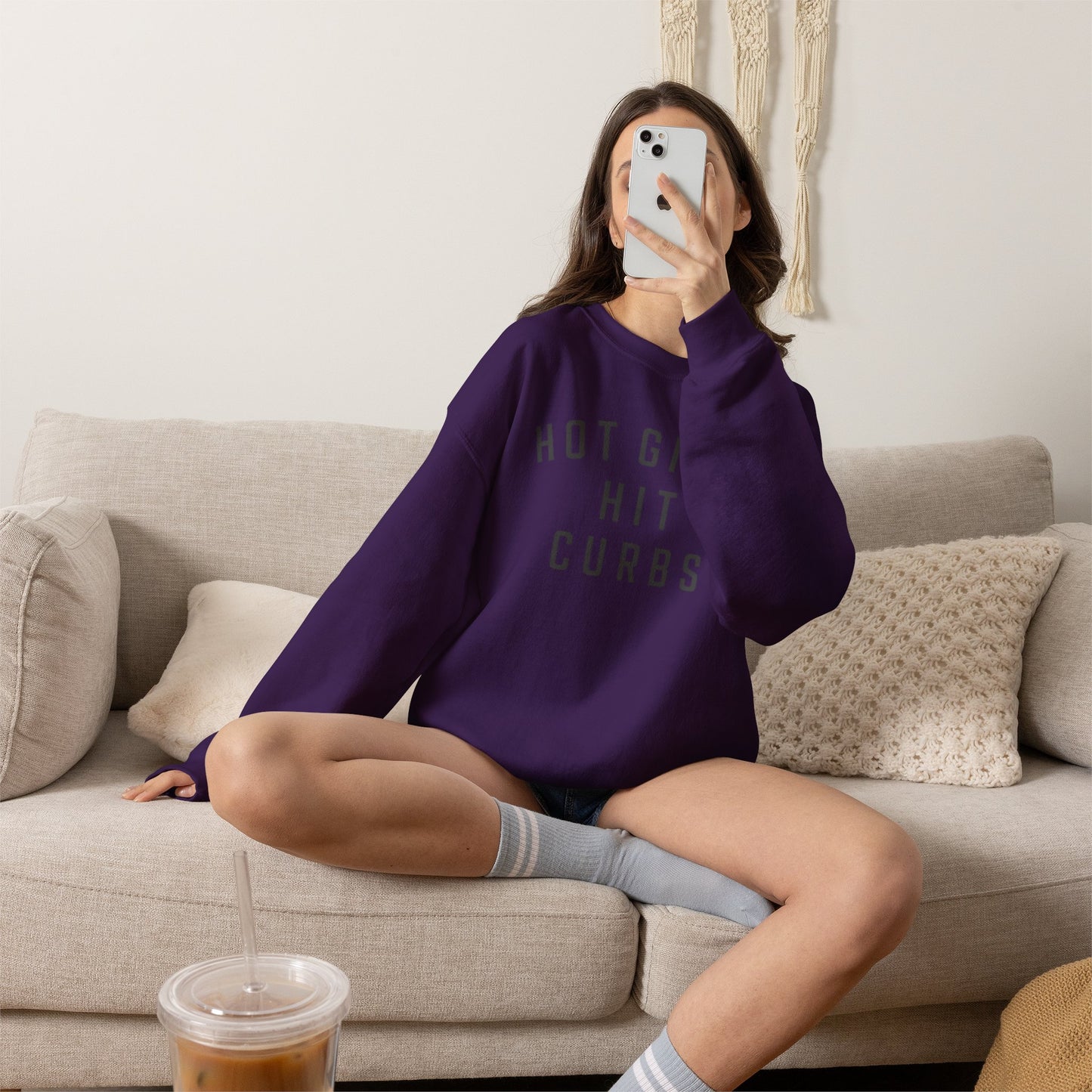 Hot Girls Hit Curbs Sweatshirt