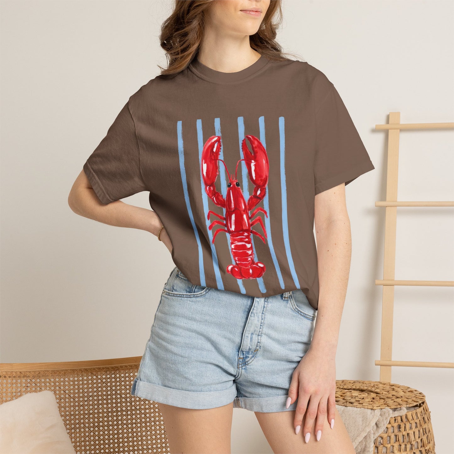 Coastal Lobster Graphic Tee • Beach Vacation Shirt • Summer Coastal Tee • Preppy Beach Shirt • Summer Vacation Outfit
