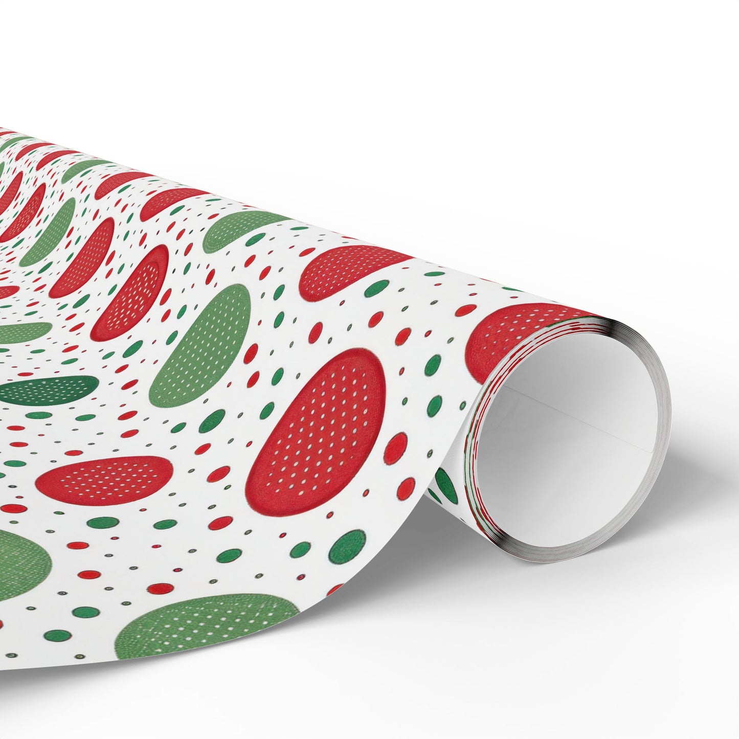Red & Green Polka Dot Christmas Wrapping Paper | Classic Holiday Pattern | Festive Dots Gift Wrap | Modern Christmas Decor