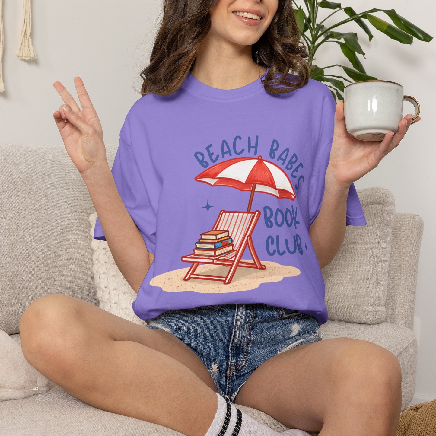 Beach Babes Book Club Shirt • Beach Reader Graphic Tee • Coastal Summer Book Lover Shirt • Vacation Outfit