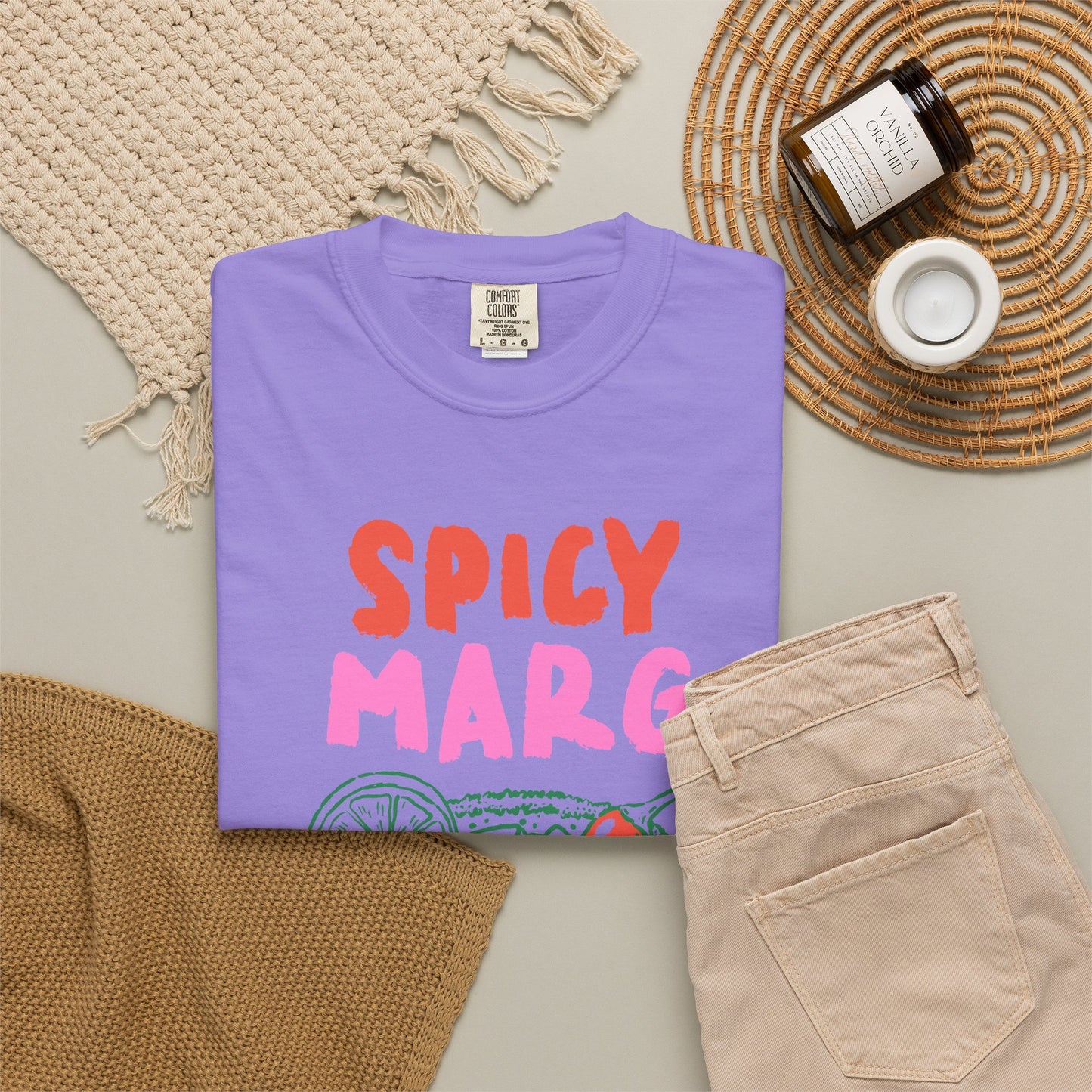 Spicy Marg Graphic Tee • Margarita Summer Shirt • Girls Night Beach Tee • Summer Vacation Outfit • Fiesta Shirt