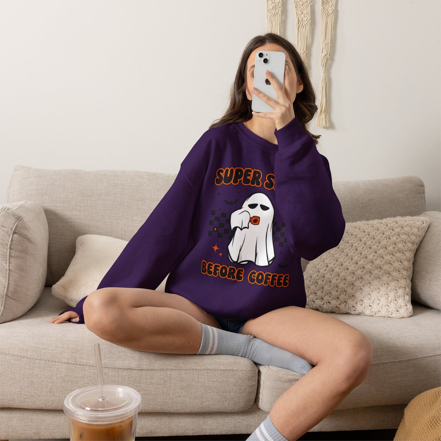 Super Scary Before Coffee Sweatshirt