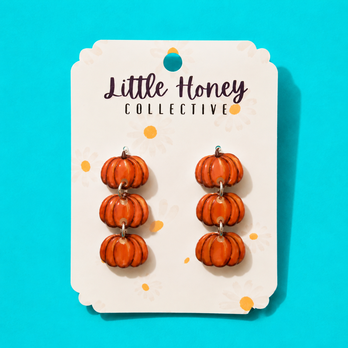 Pumpkin Earrings, Orange Pumpkin Dangle Earrings, Fall Autumn Jewelry, Halloween Earrings, Spooky Season Earrings