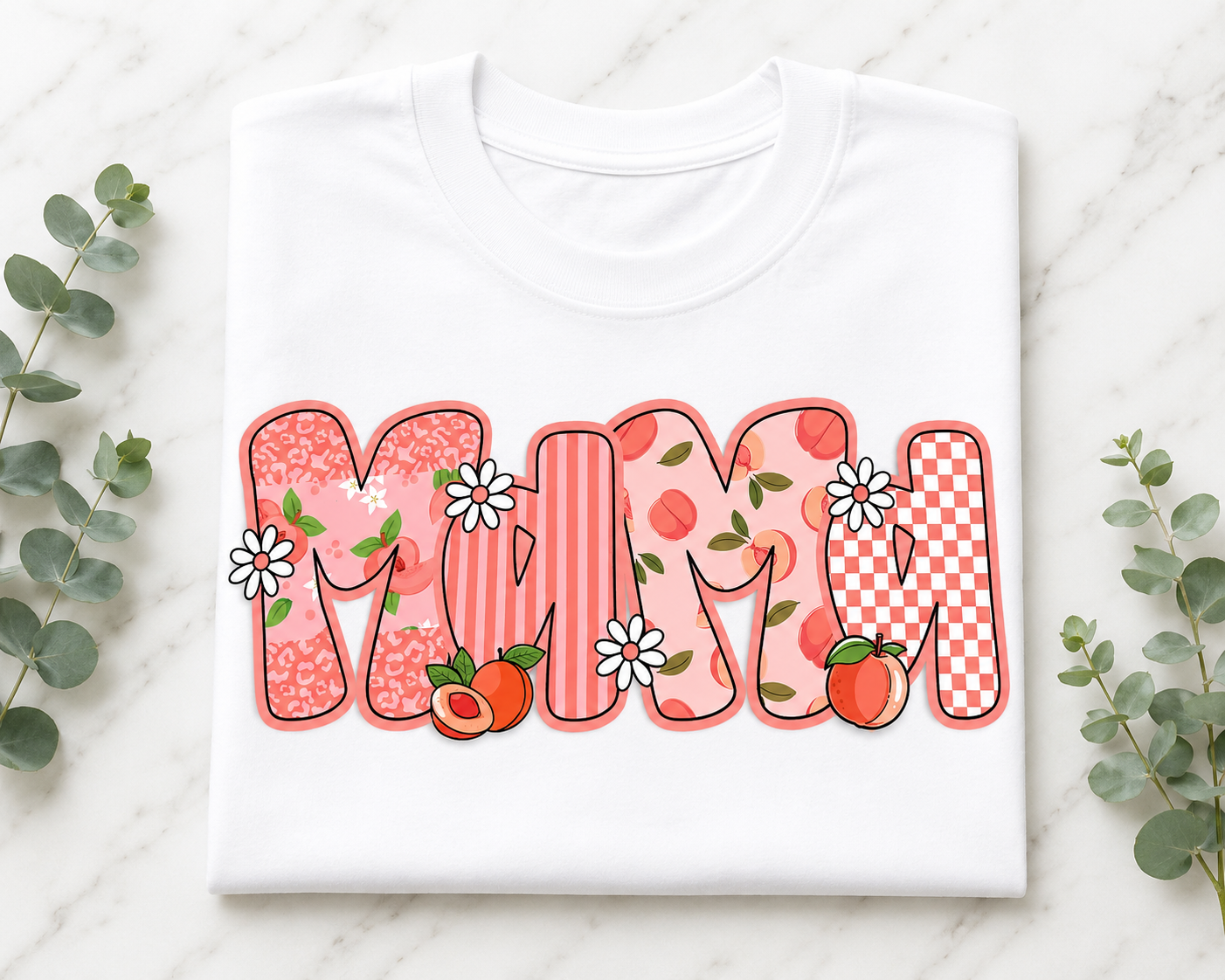 Peach Mama Shirt • Floral Peach Mama Tee • Pink Coquette Mama Shirt • Comfort Colors Mama Tee • Boutique Mom Graphic Shirt