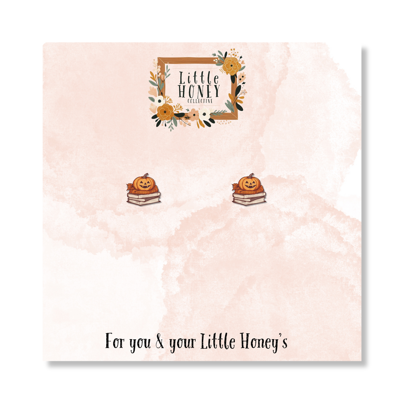 Pumpkin Stack Earrings – Cozy Fall & Halloween Studs | Little Honey Collective